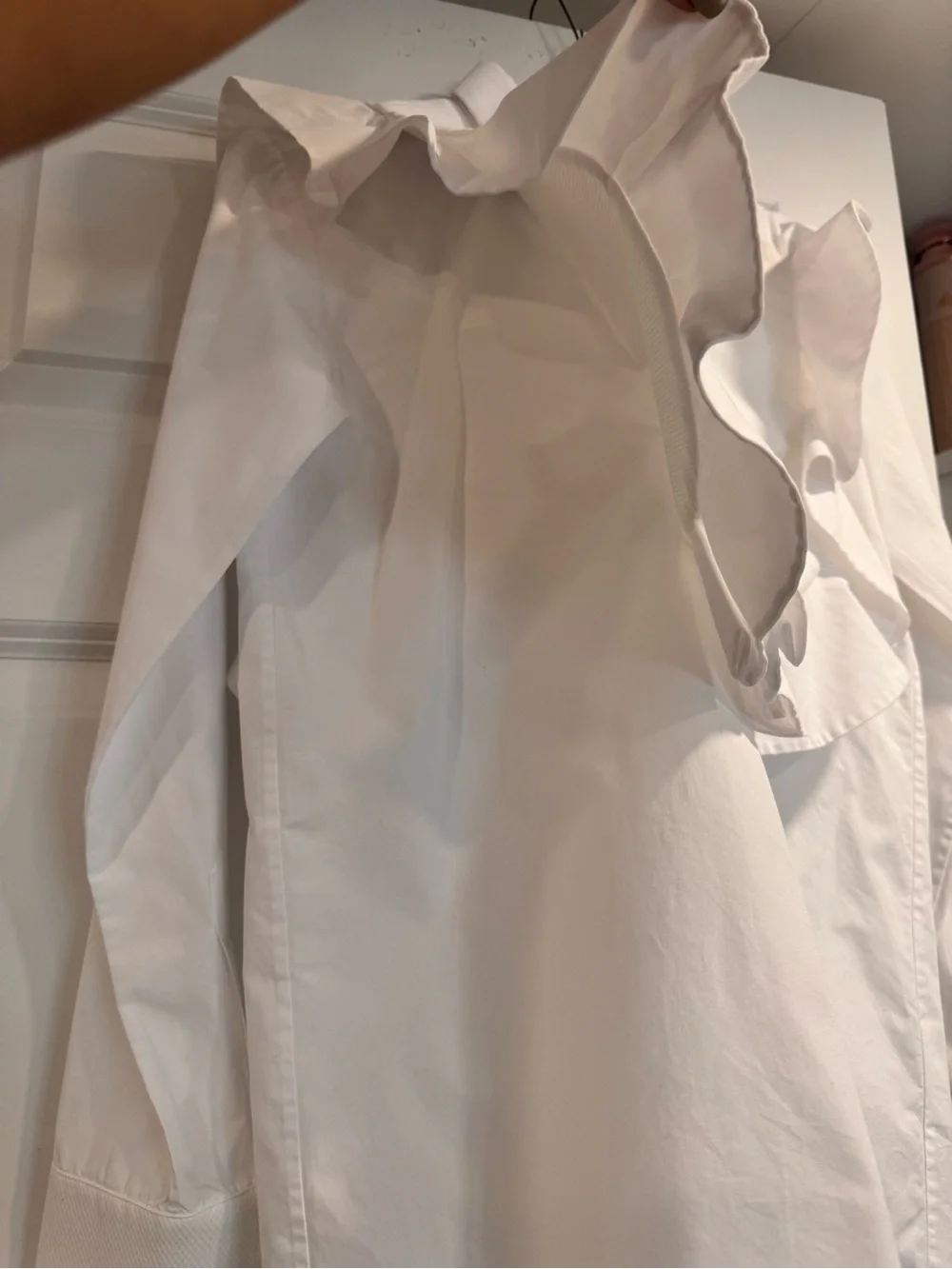 Valentino White Classic Button-Front Blouse - Picture 2 of 13
